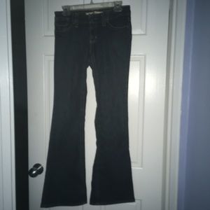 Gap Low Rise Flare dark wash jeans, 2 long